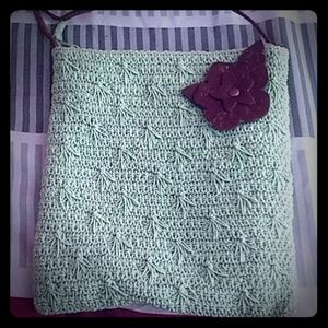 Carlo D’Santi Women’s Crochet Style Mini Bag